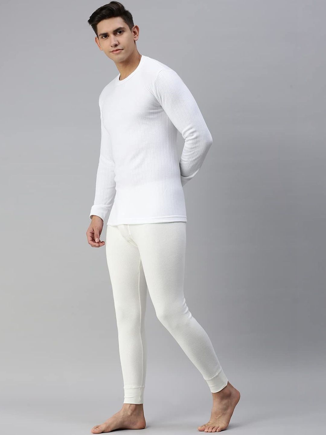 AMUL COMFY Ribbed Round Neck Thermal Tops-picture-58