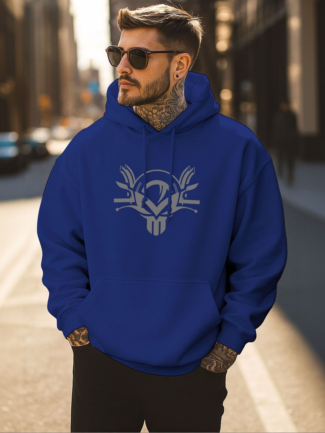Triptee Men Printed Hooded Sweatshirt-picture-56