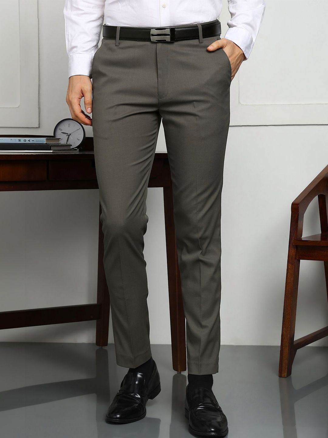 encore by INVICTUS Men Slim Fit Trousers-picture-34