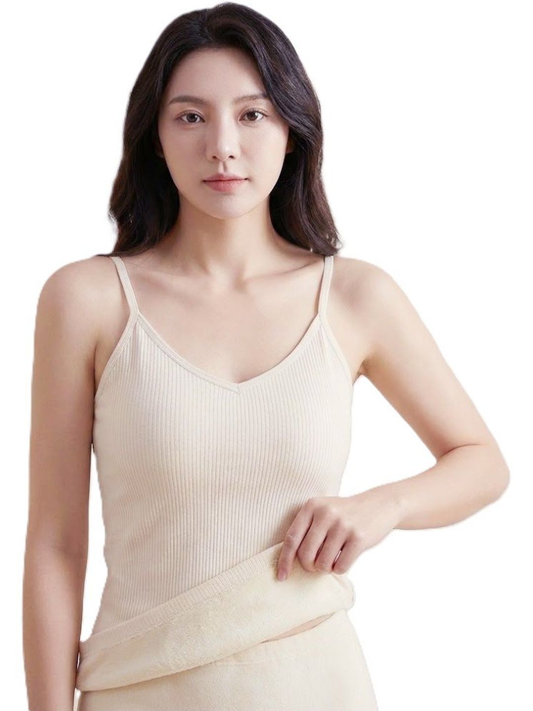 Alexvyan V Neck Thermal Tops-picture-42