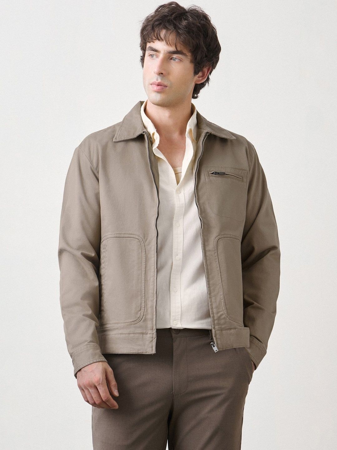 Red Flame Mens Washed Canvas Cotton Jacket-picture-20