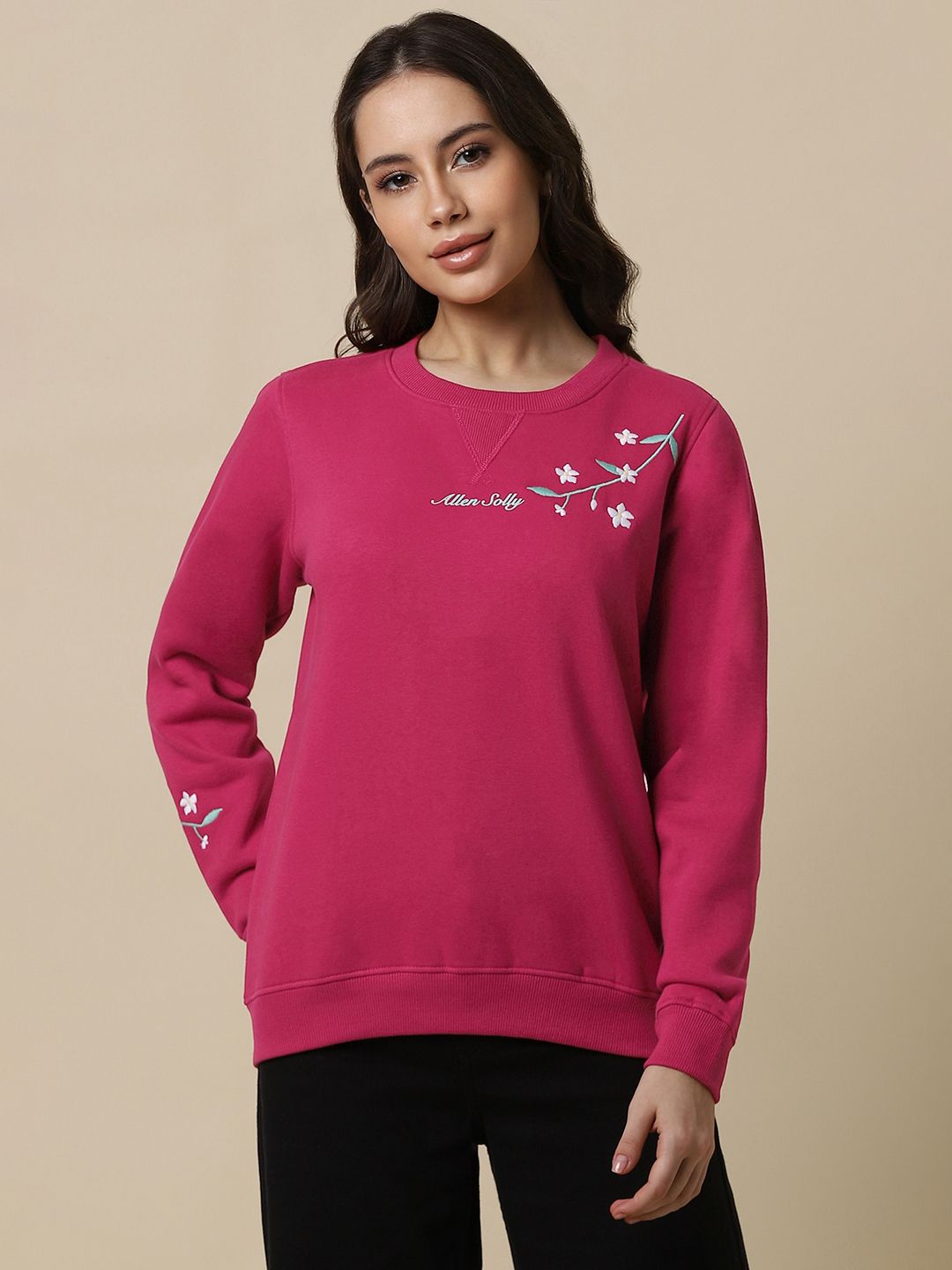 Allen Solly Woman Embroidered Detail Sweatshirt-picture-11