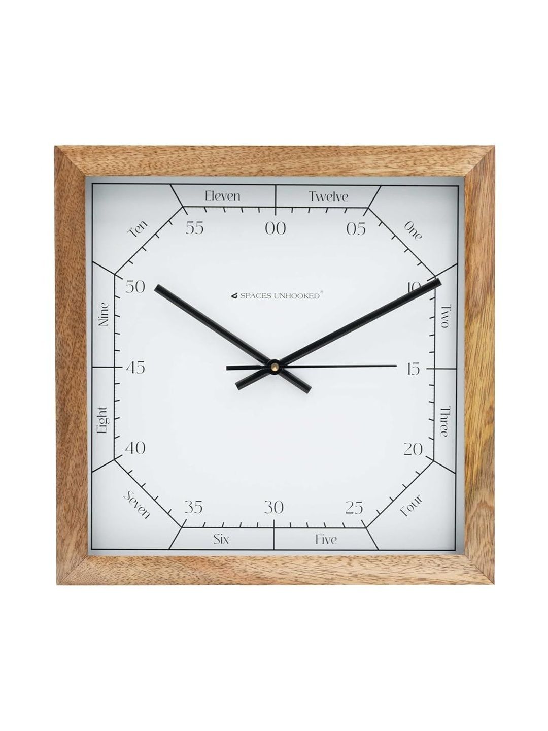 Spaces Unhooked Brown & Brown Wall Clock-picture-24
