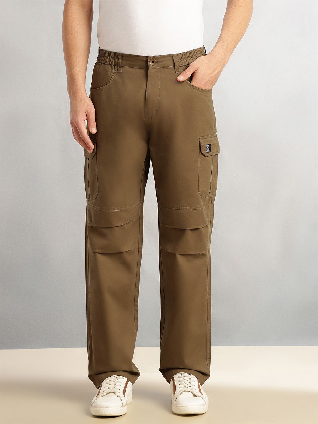 Thomas Scott Men Smart Loose Fit Cotton Trousers-picture-10