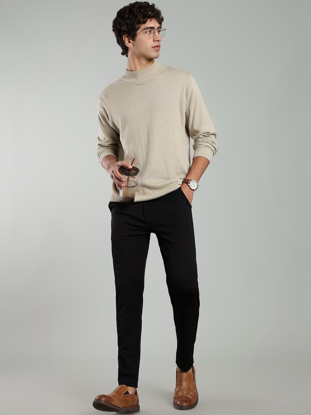 SWADESI STUFF Men Smart Trousers-picture-37