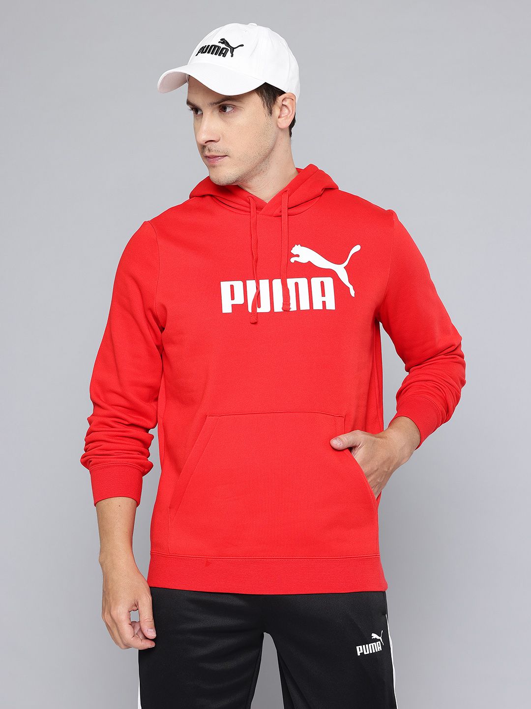Puma Essentials No. 1 Brand Logo Printed Fleece Hooded Sweatshirt-picture-29