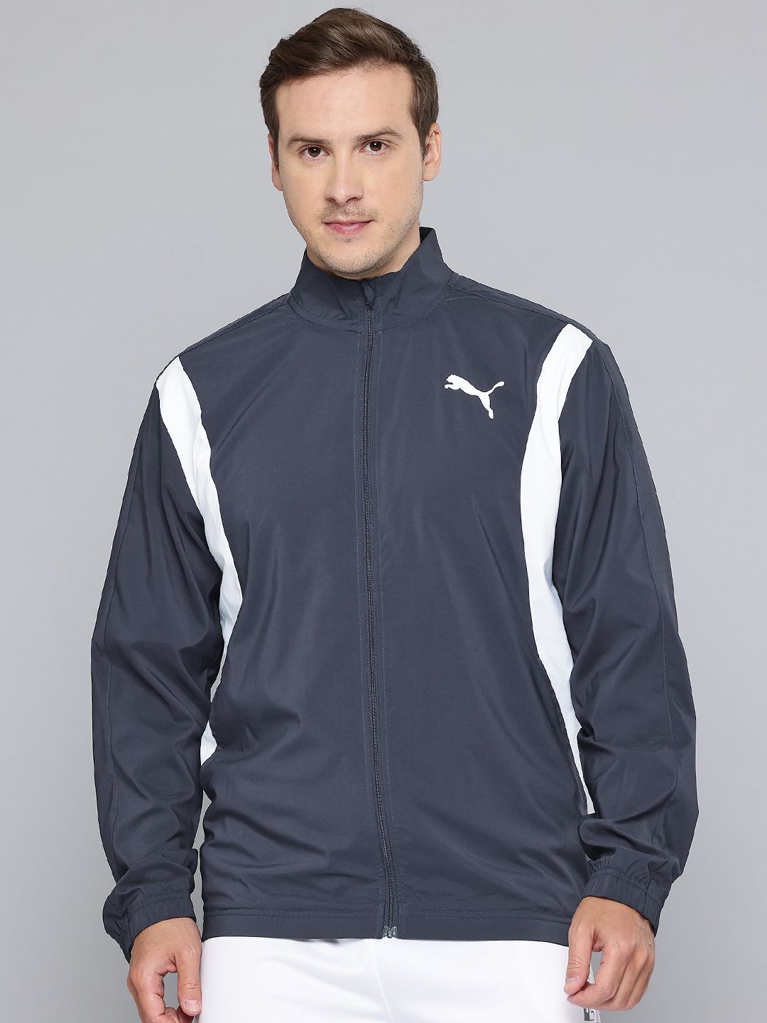 Puma Colourblocked Lightweight Running Sporty Jacket-image-2