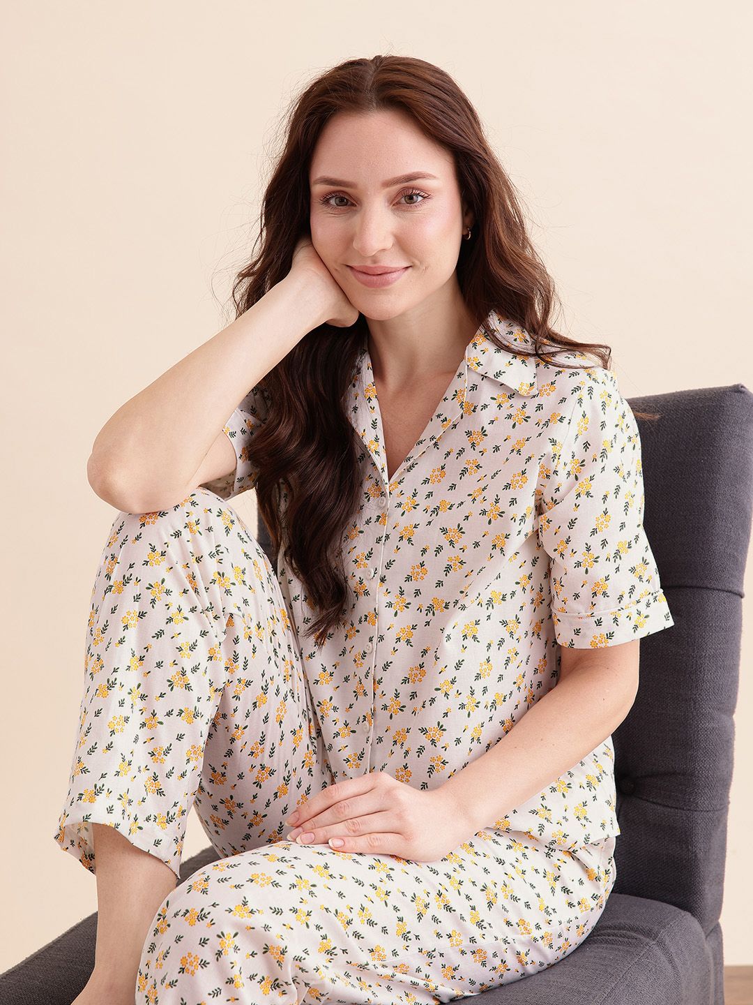 etc x fwd ETC Women Floral Printed Night suit-picture-11