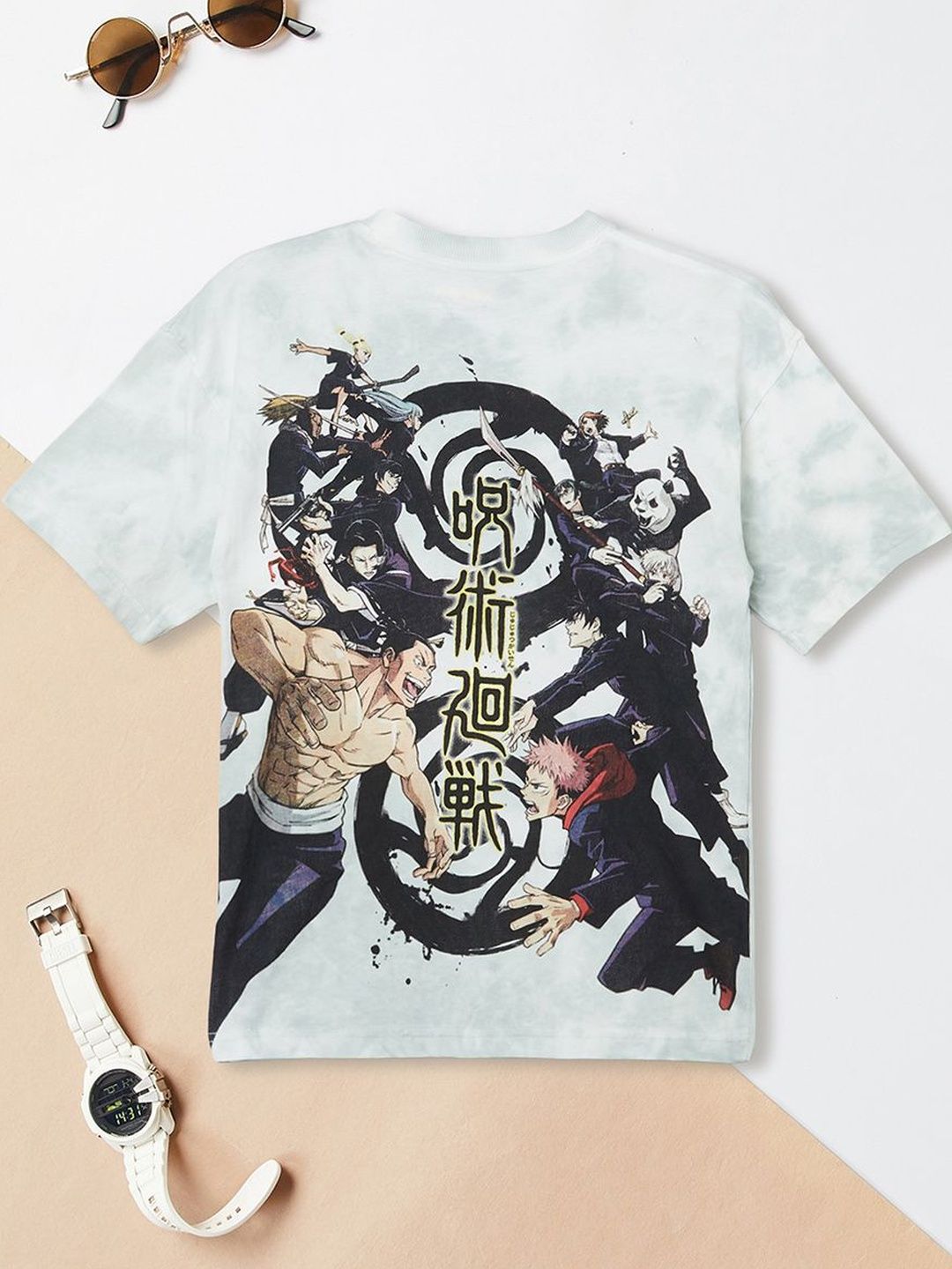 Max Boys Jujutsu Kaisen Printed Round Neck Short Sleeve T-shirt-picture-52