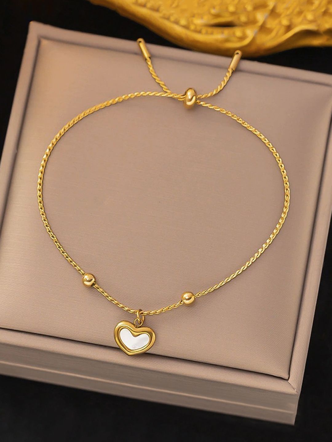 Jewels Galaxy Women Gold-Plated Charm Bracelet-picture-27