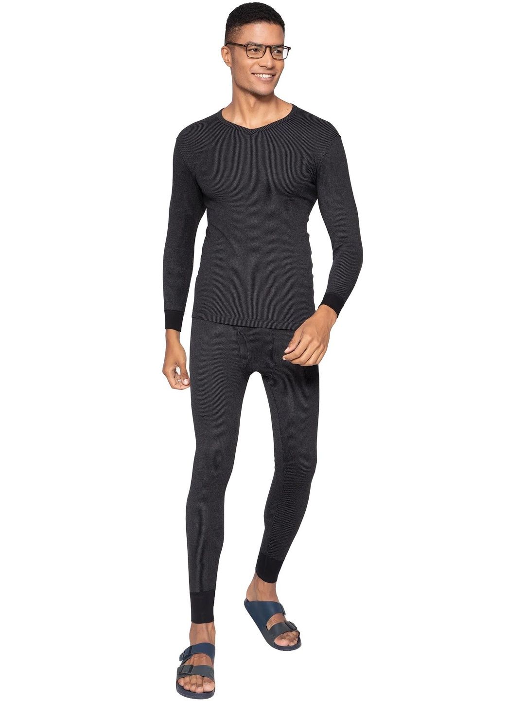 Sporto by Macho Pack of 2 Striped Thermal Set-image-38