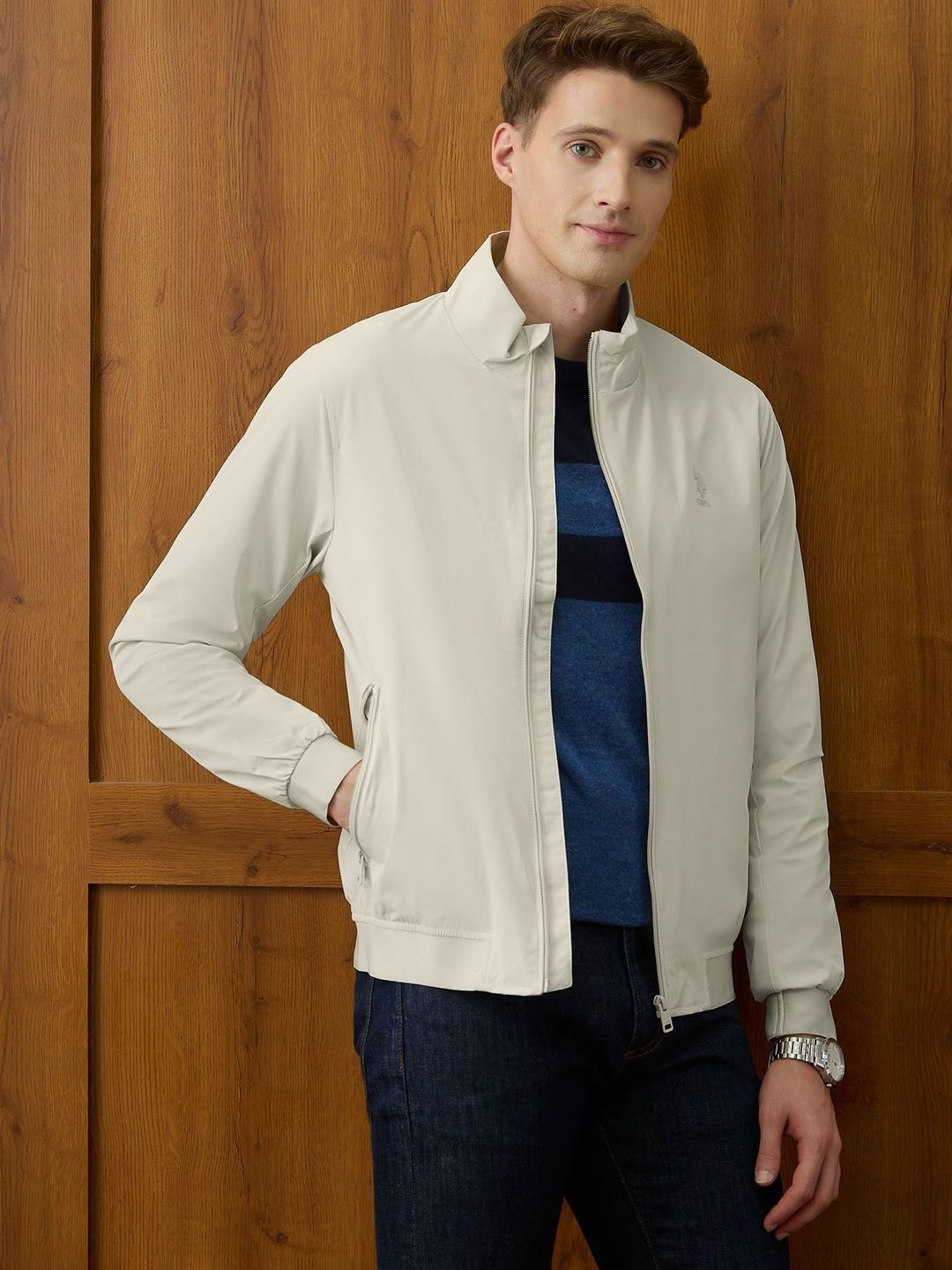 U.S. Polo Assn. Men Brand Logo Lightweight Bomber Jacket-picture-34