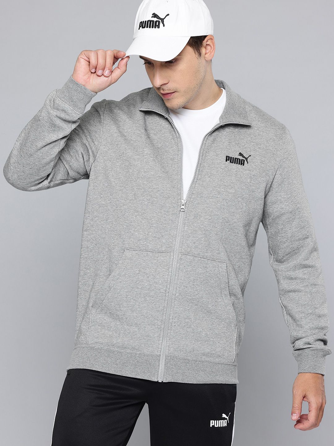 Puma Essentials No. 1 Front-Open Fleece Sweatshirt-picture-37