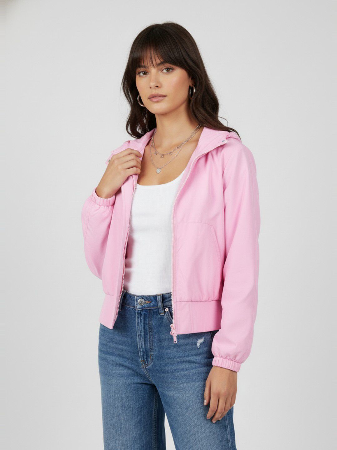 glitchez Hooded Windcheater Tailored Jacket-picture-14