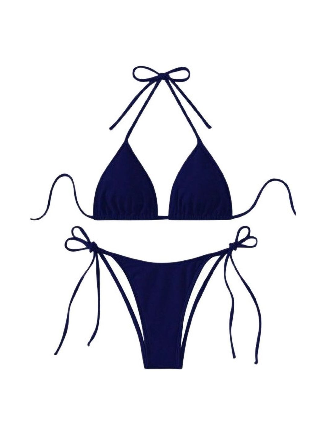 soni clothings Halter Neck Stretchable Swim Bikini Set-picture-24