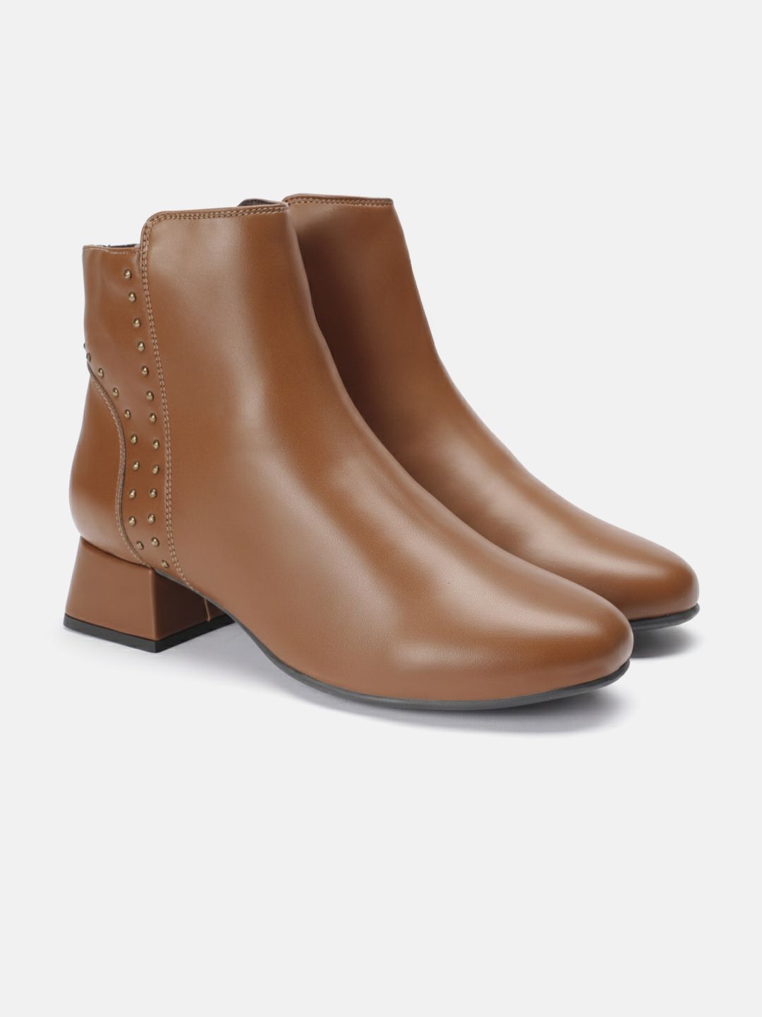 The Roadster Life Co. Women Studded Block-Heeled Boots-picture-33