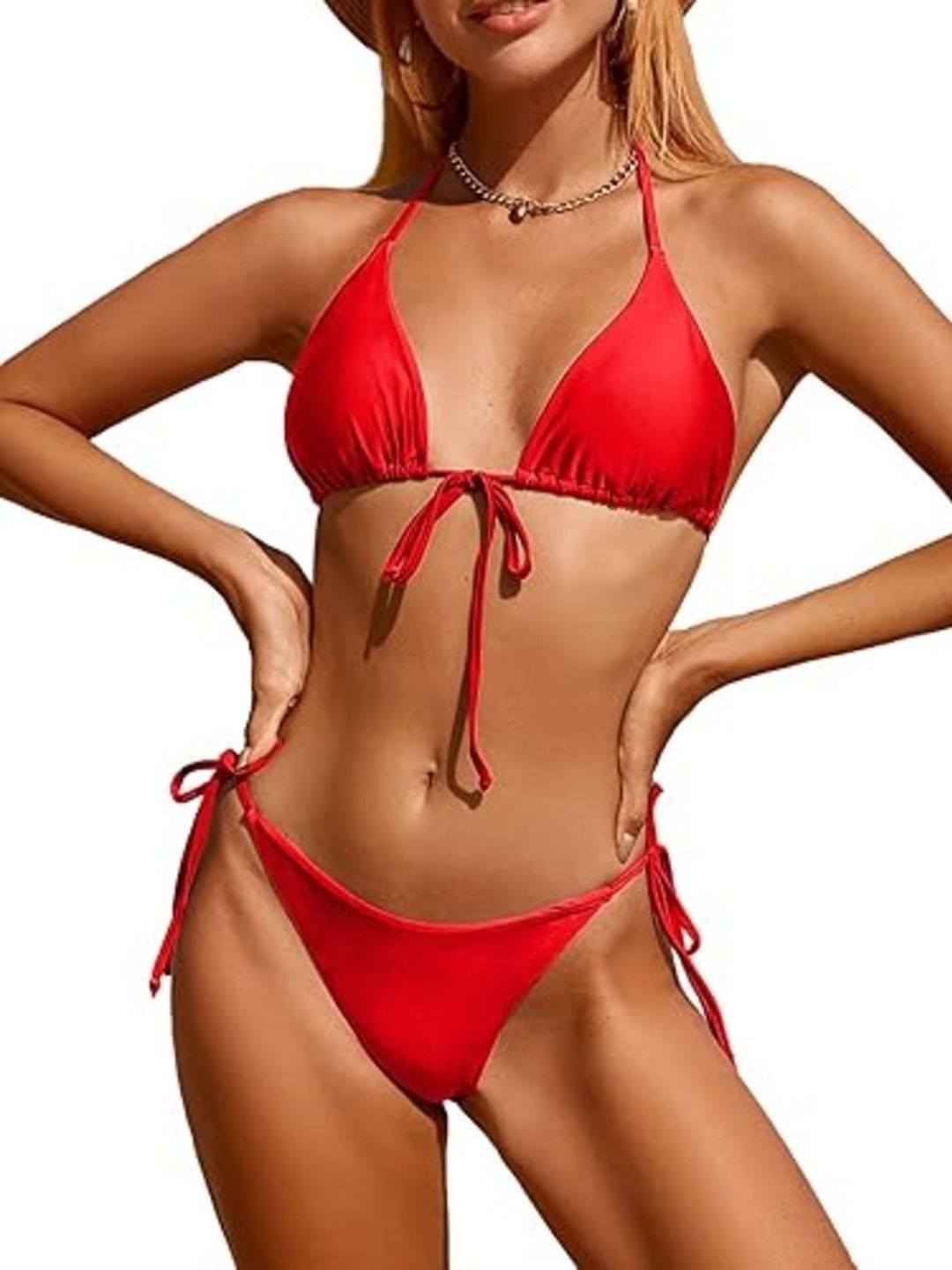 lexylux Halter Neck Stretchable Swim Bikini Set-picture-37