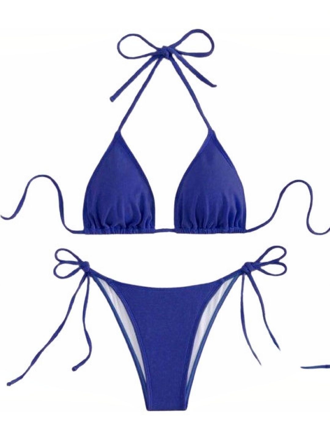 soni clothings Halter Neck Stretchable Swim Bikini Set-picture-35