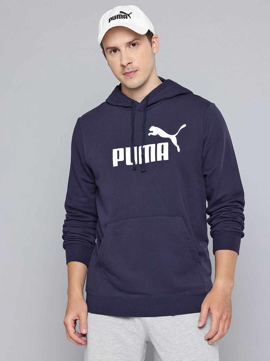 Puma Essentials No. 1 Brand Logo Printed Terry Hooded Sweatshirt-picture-26