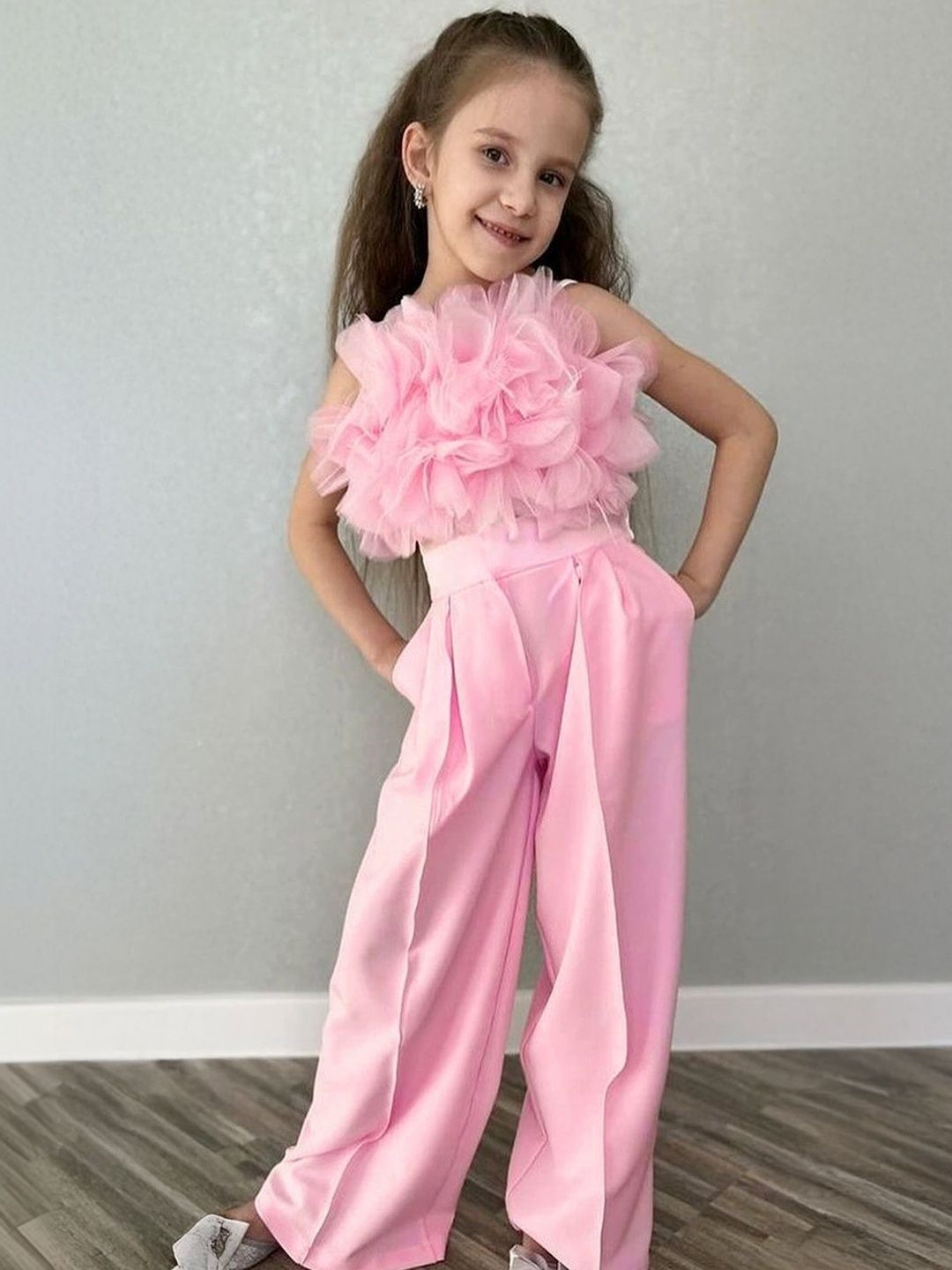 Xsole Girls Embellished Top with Palazzos-picture-17