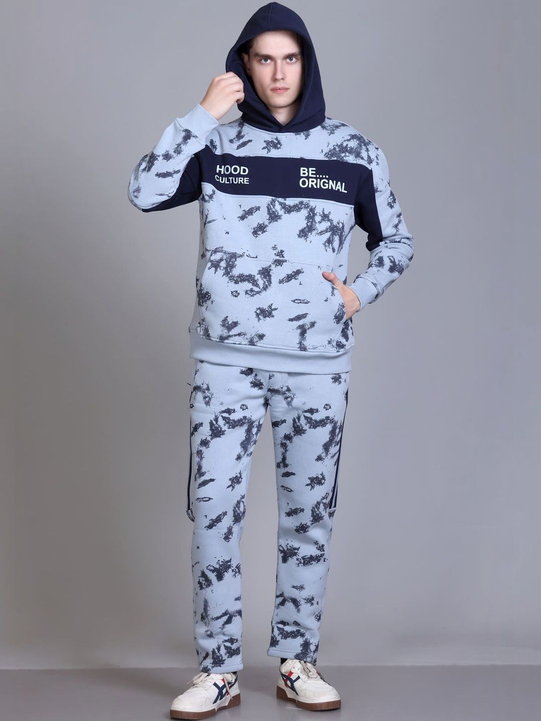 HOOD CULTURE Men Printed Hood Tracksuits-picture-22