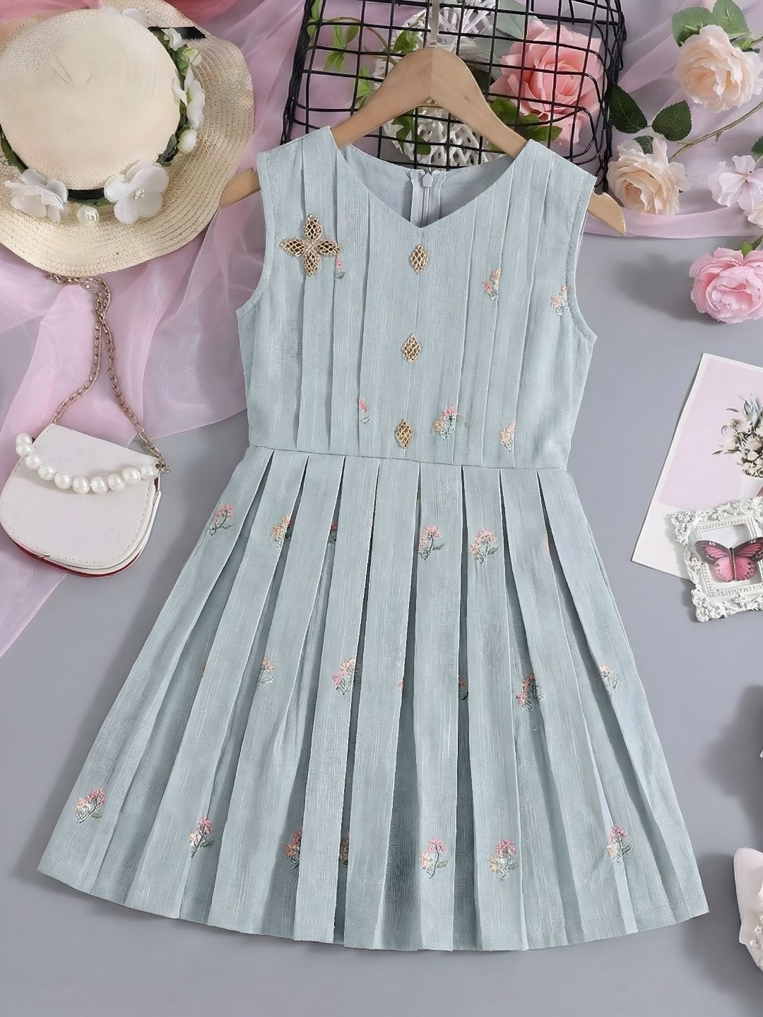 Satjal Fab Embroidered Fit & Flare Dress-picture-46