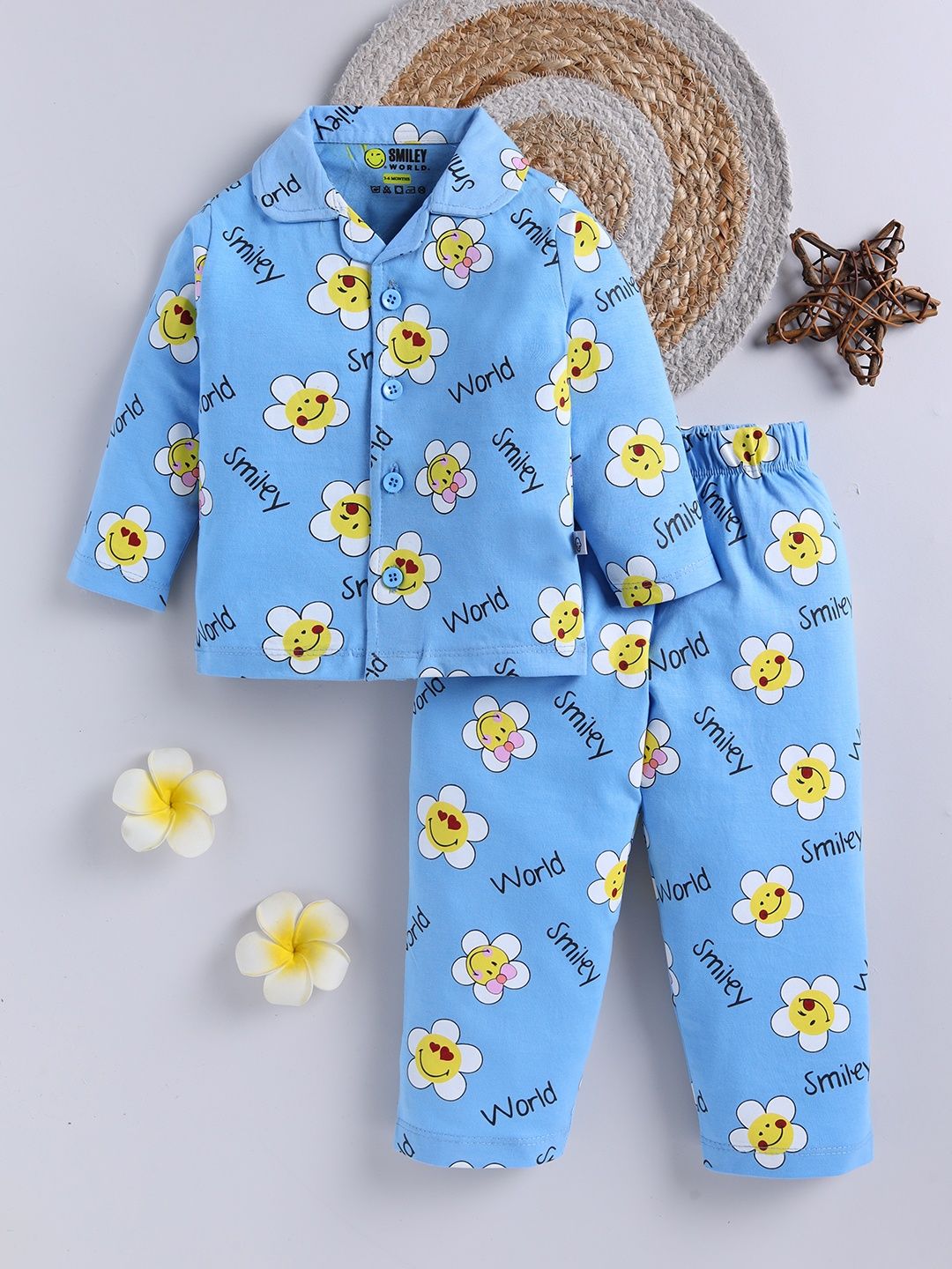 YK X Tinyo Infant Girls Printed Pure Cotton Night suit-picture-30