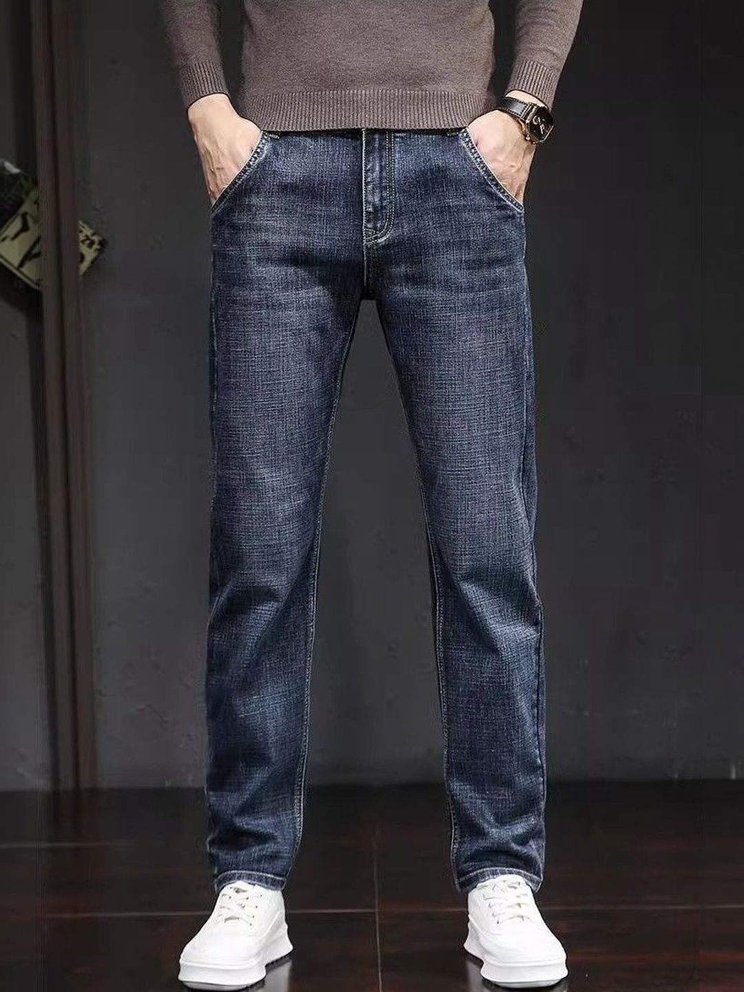 StyleCast x Revolte Men Straight Fit Mid-Rise Light Fade Jeans-picture-12