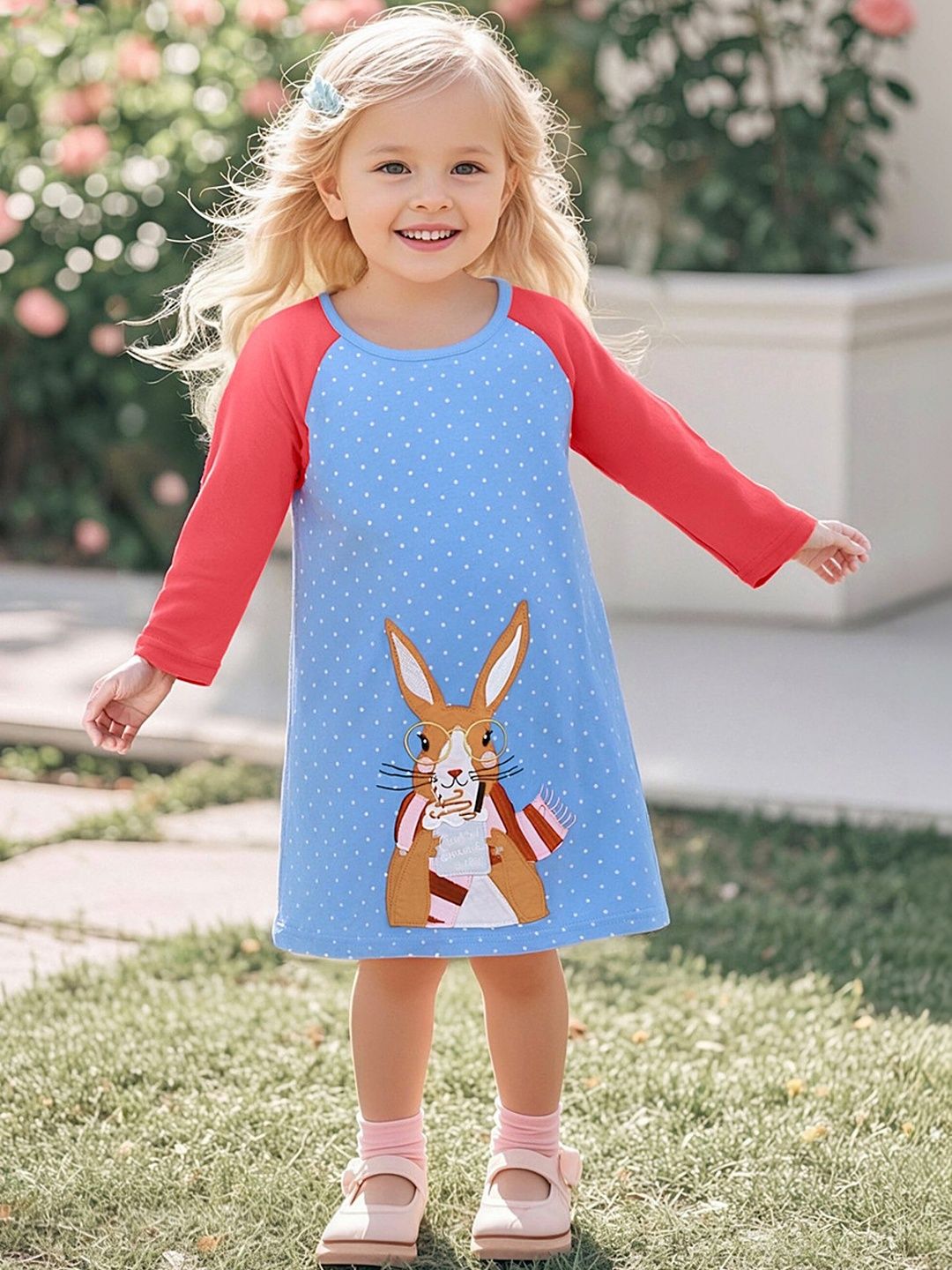 LULU & SKY Girls Printed Nightdress-image-34