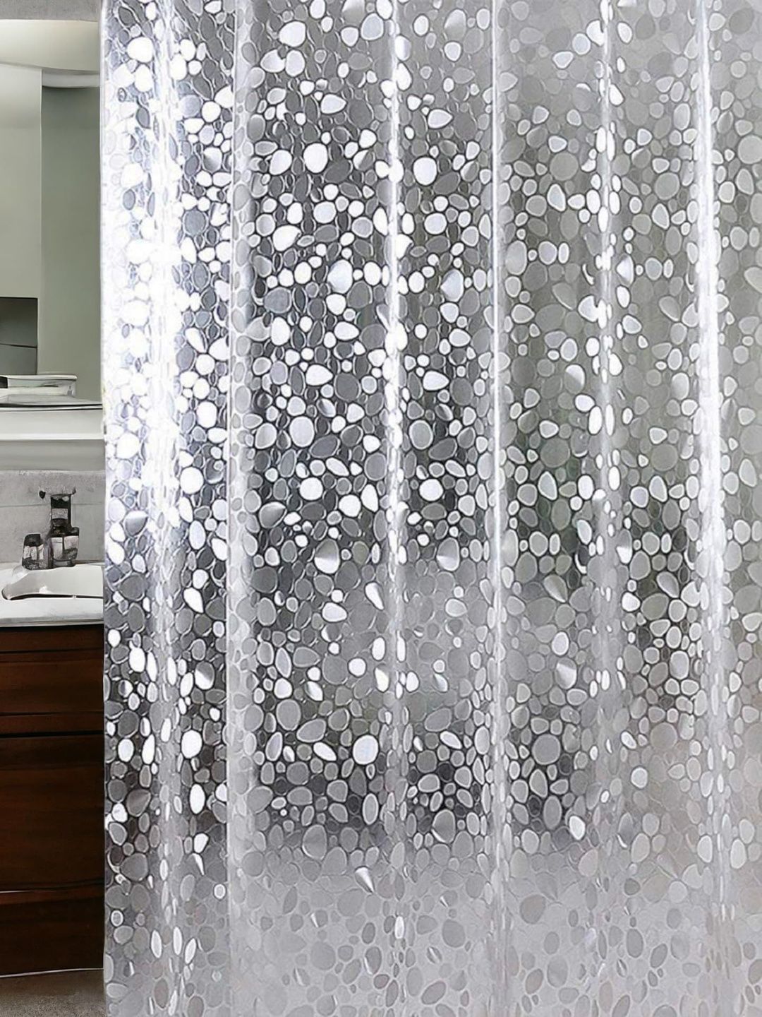 Mopak Decor Multicoloured Set of 1 Regular Multi-Utility Shower Curtains