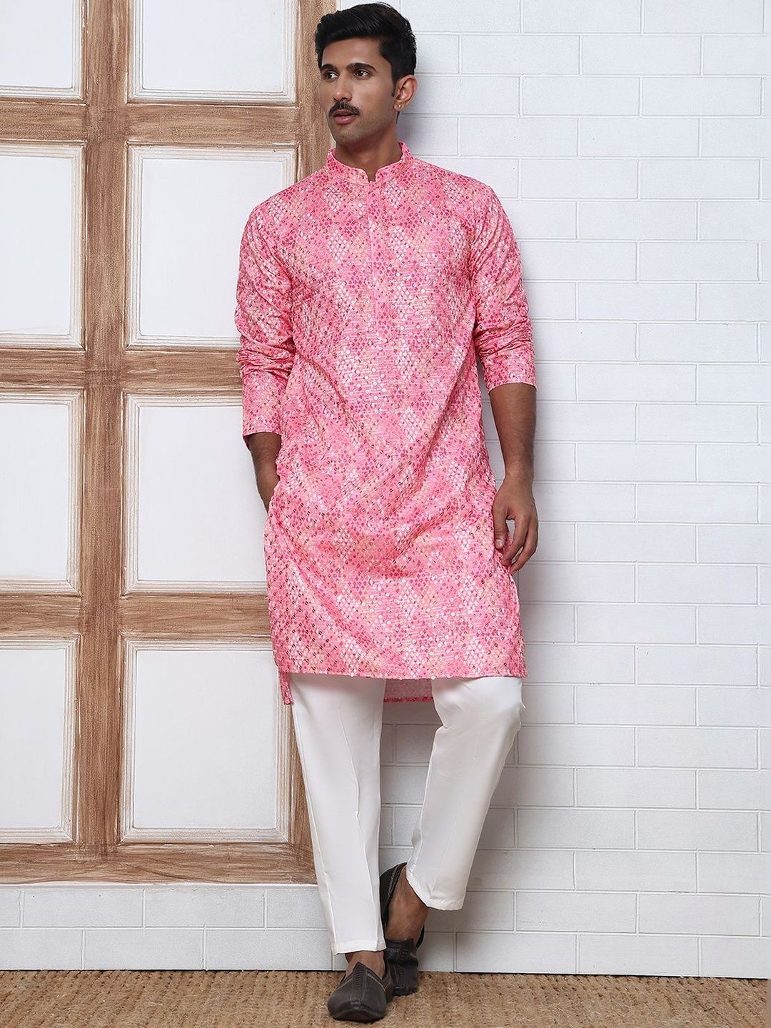 Anouk Mirage Men Printed Regular Kurta with Pyjamas-picture-13