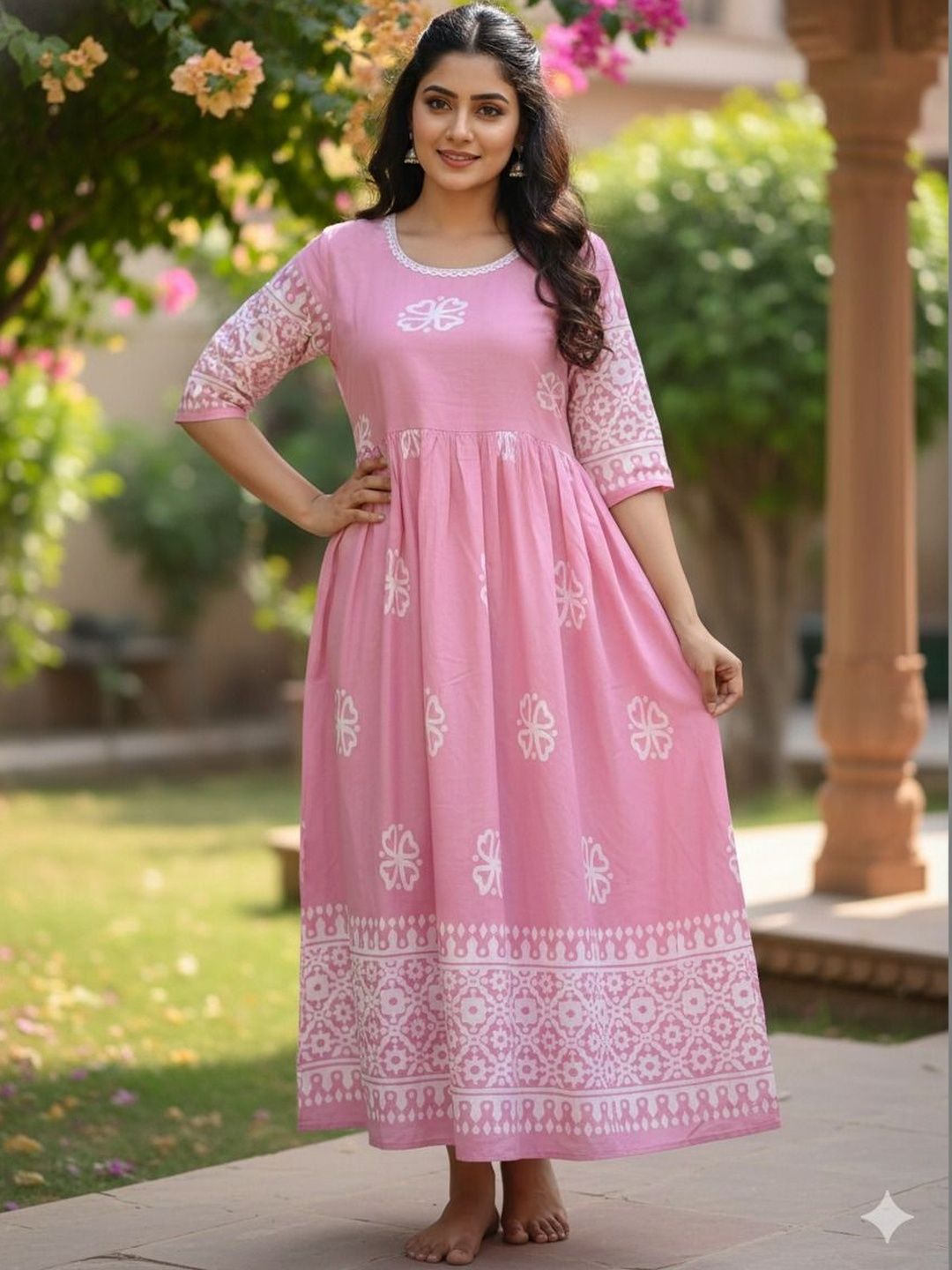 MF ERA Ethnic Motifs Printed Empire Kurti-picture-13