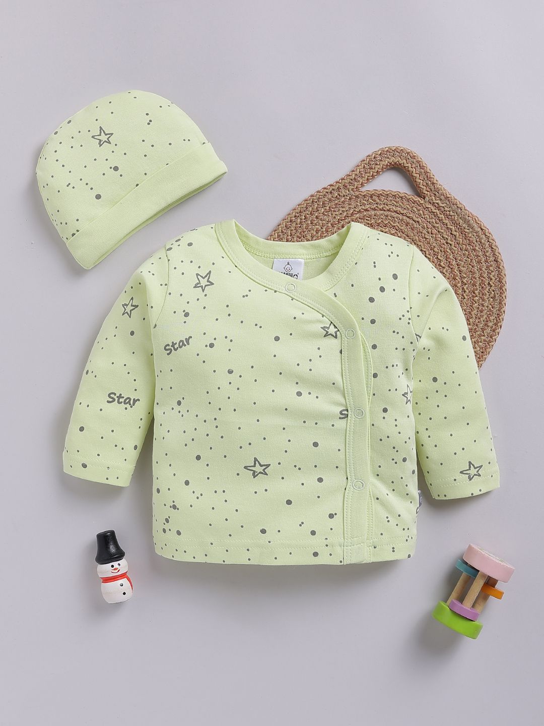 YK X Tinyo Infant Boys Printed Cotton T-shirt With Cap-picture-43