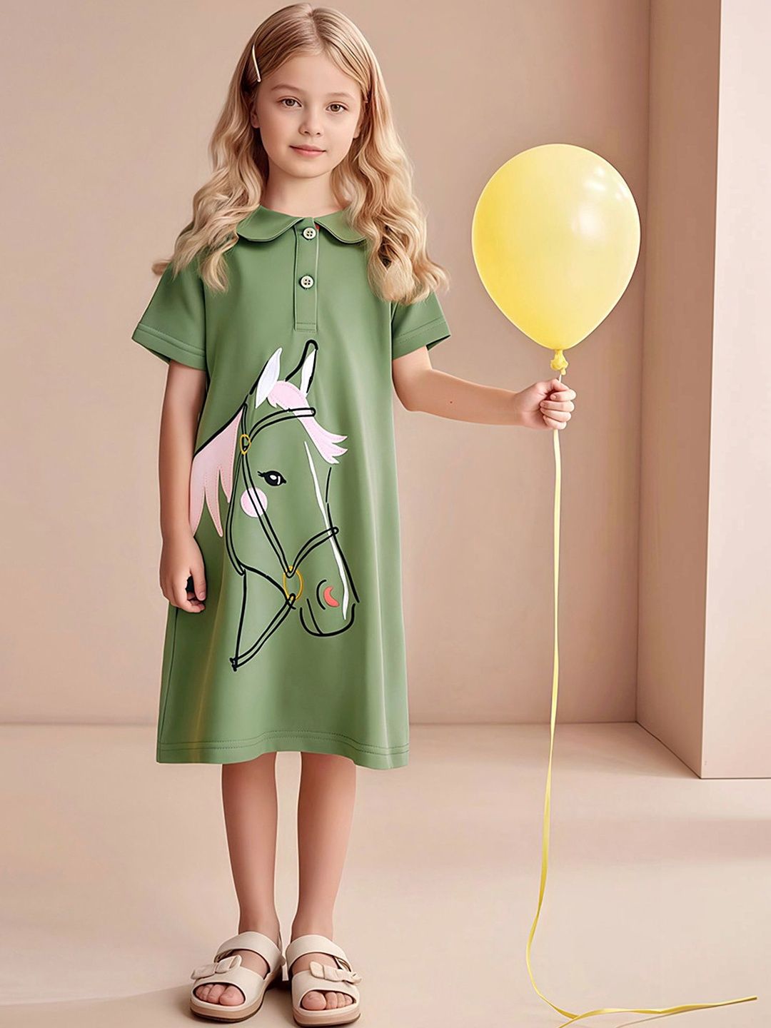 LULU & SKY Girls Printed Nightdress-image-44