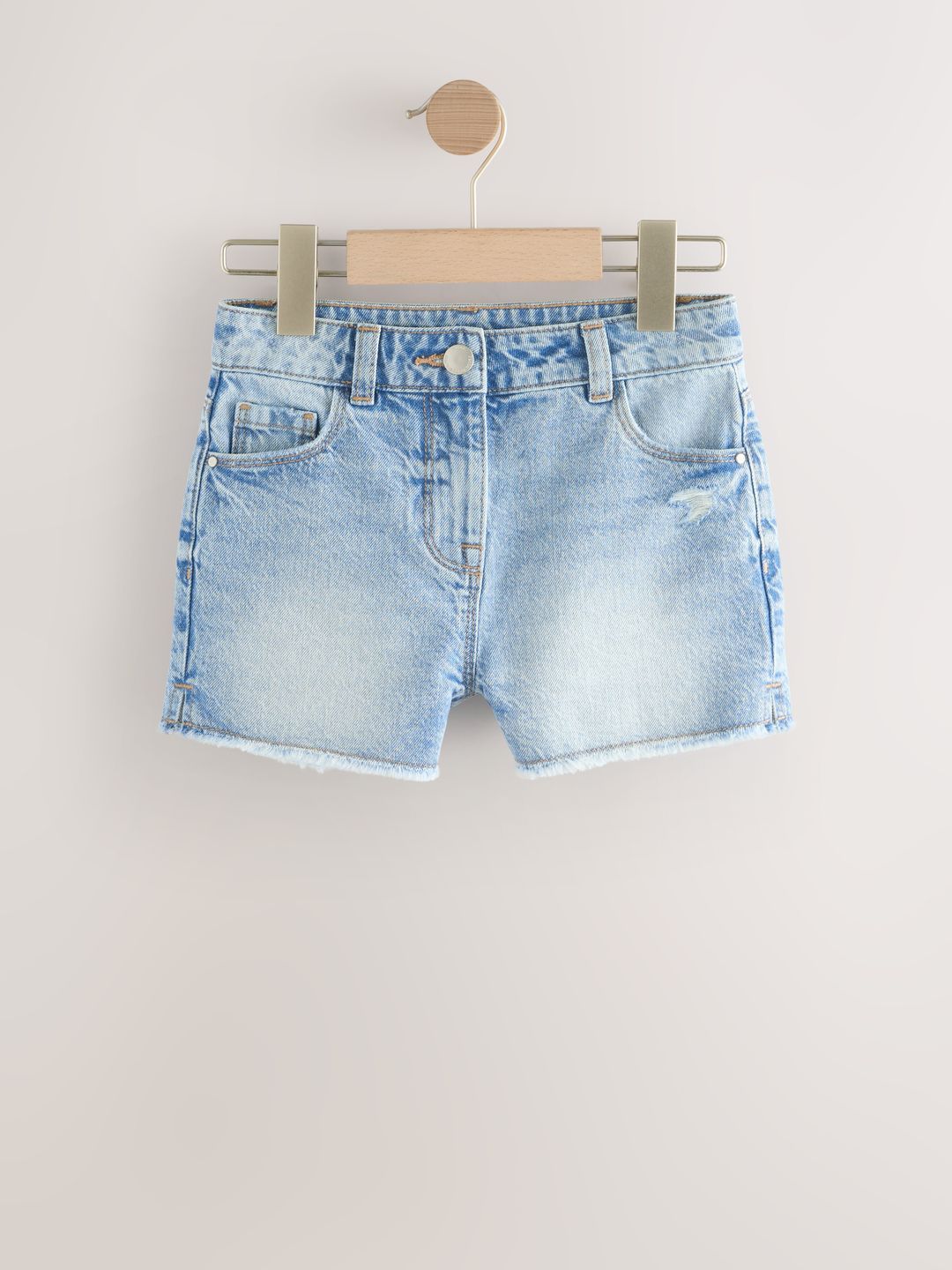 NEXT Girls Pure Cotton Denim Shorts-picture-40