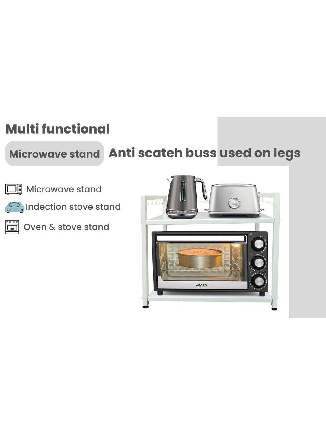 HOUSE DECORE White Textured Metal Kitchen Organisers-picture-28