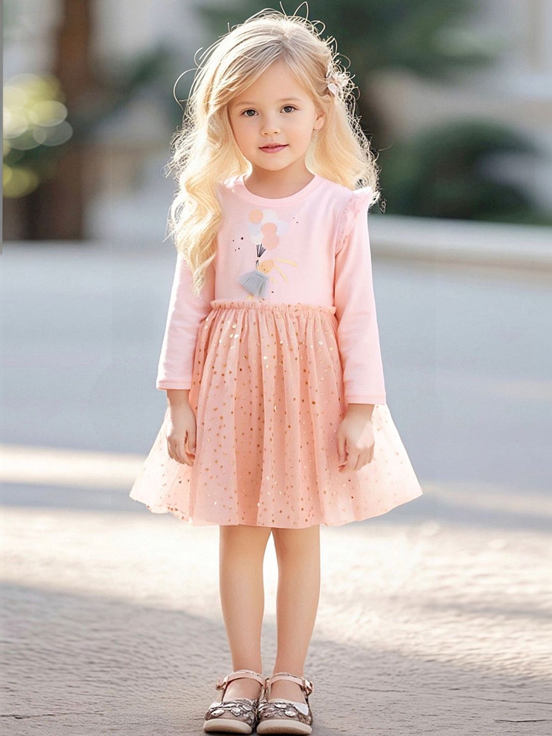 LULU & SKY Girls Printed Nightdress-image-30