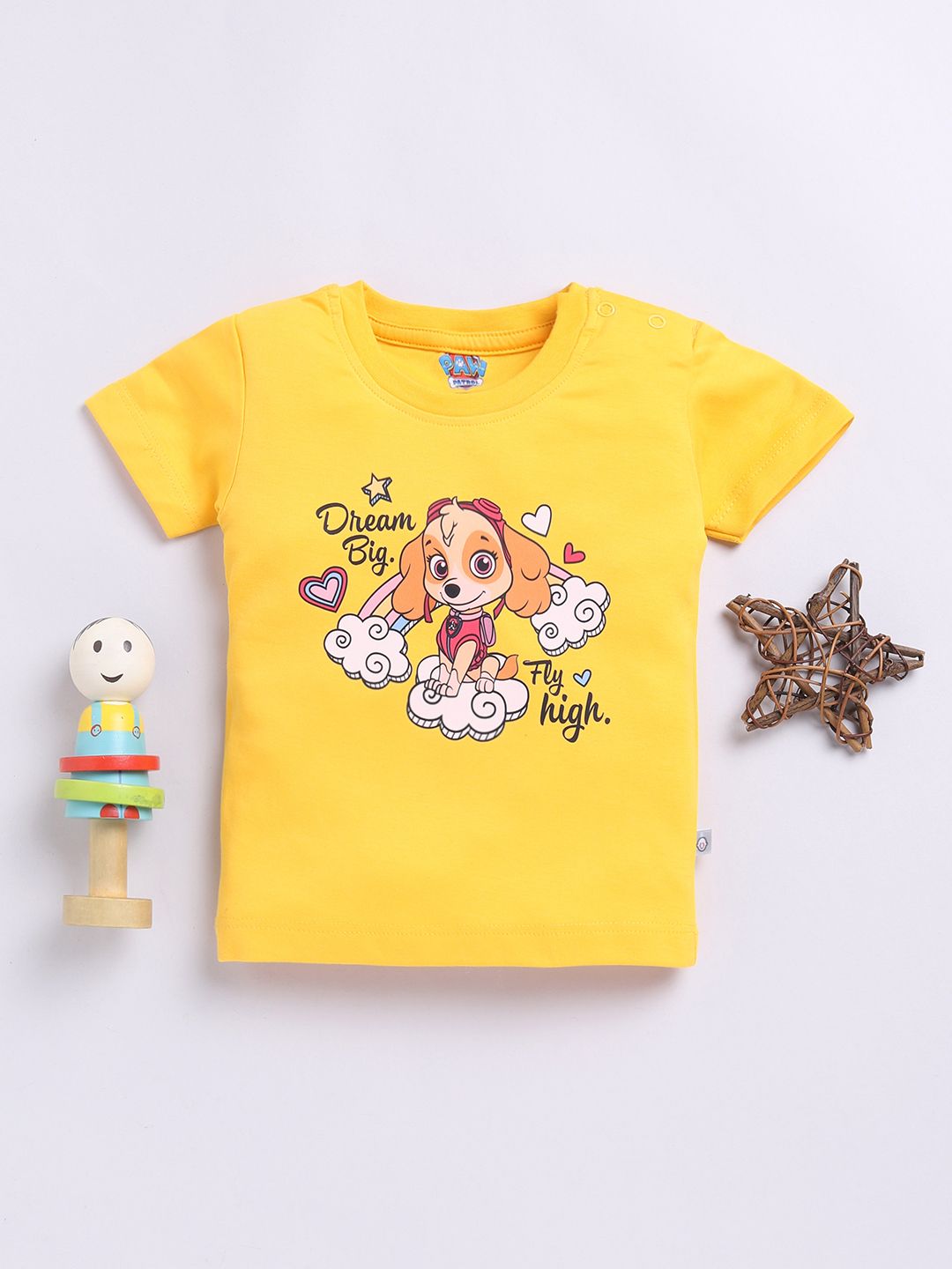 YK X Tinyo Infant Girls Paw Patrol Printed Cotton T-shirt-picture-25
