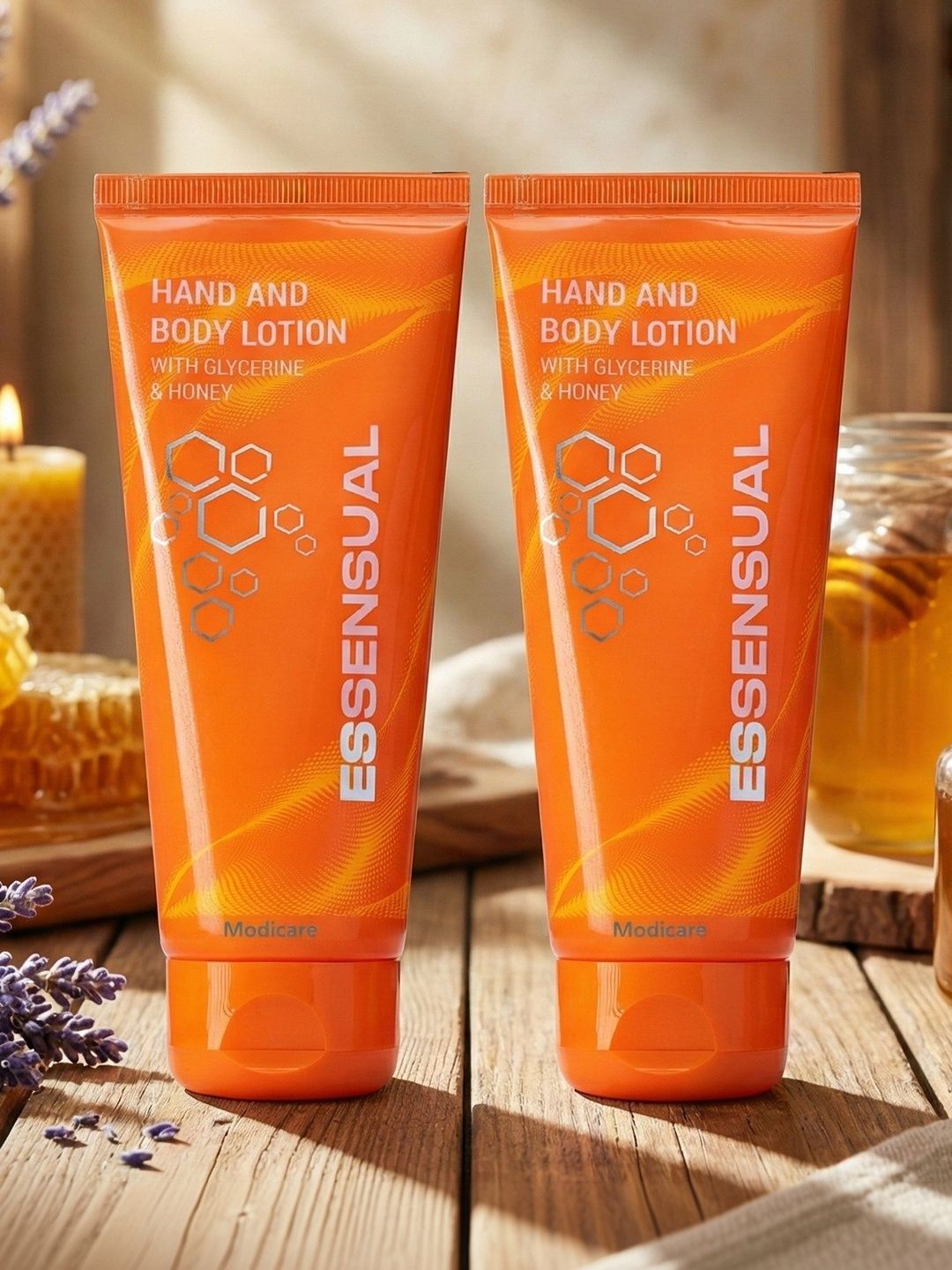 Modicare Set Of 2 Essensual Hand & Body Lotion With Glycerine & Honey- 100ml Each-picture-38