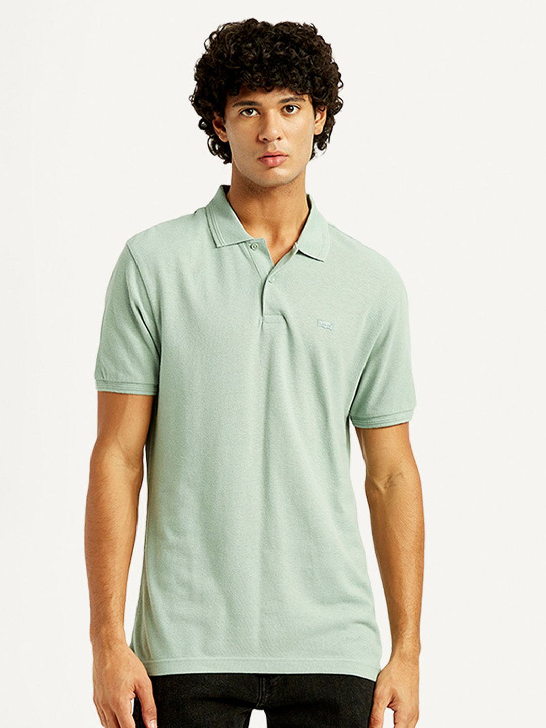 Levis Men Polo Collar Applique Slim Fit T-shirt-picture-54