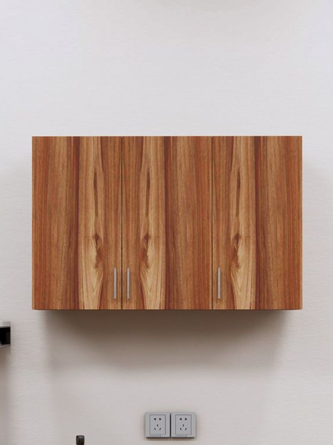 SPECIALITY PANELS Brown Engineered Wood 3 Doors Modular Wall Mounted Cabinet