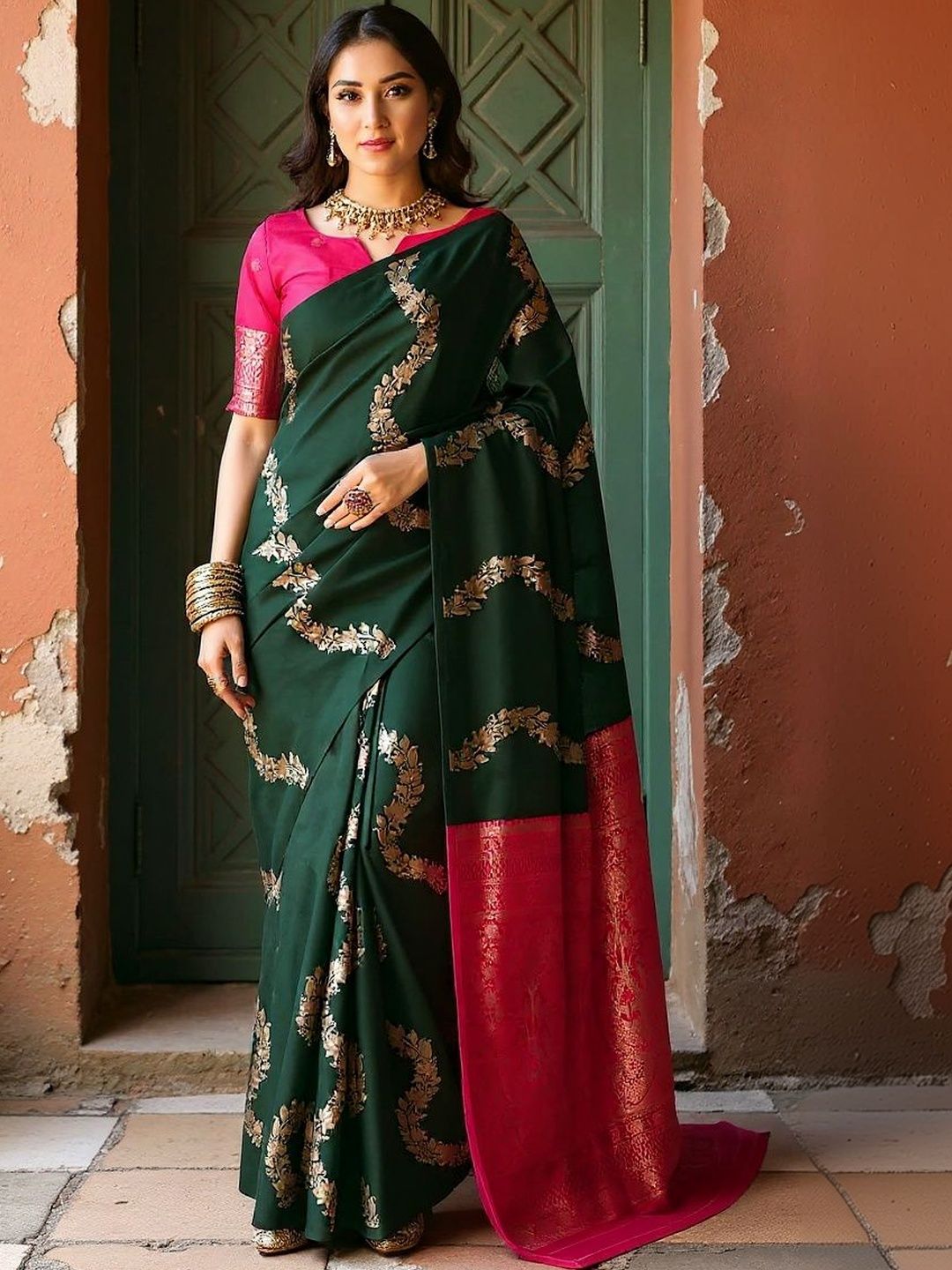 Moda Rapido Woven Design Zari Art Silk Saree-picture-36
