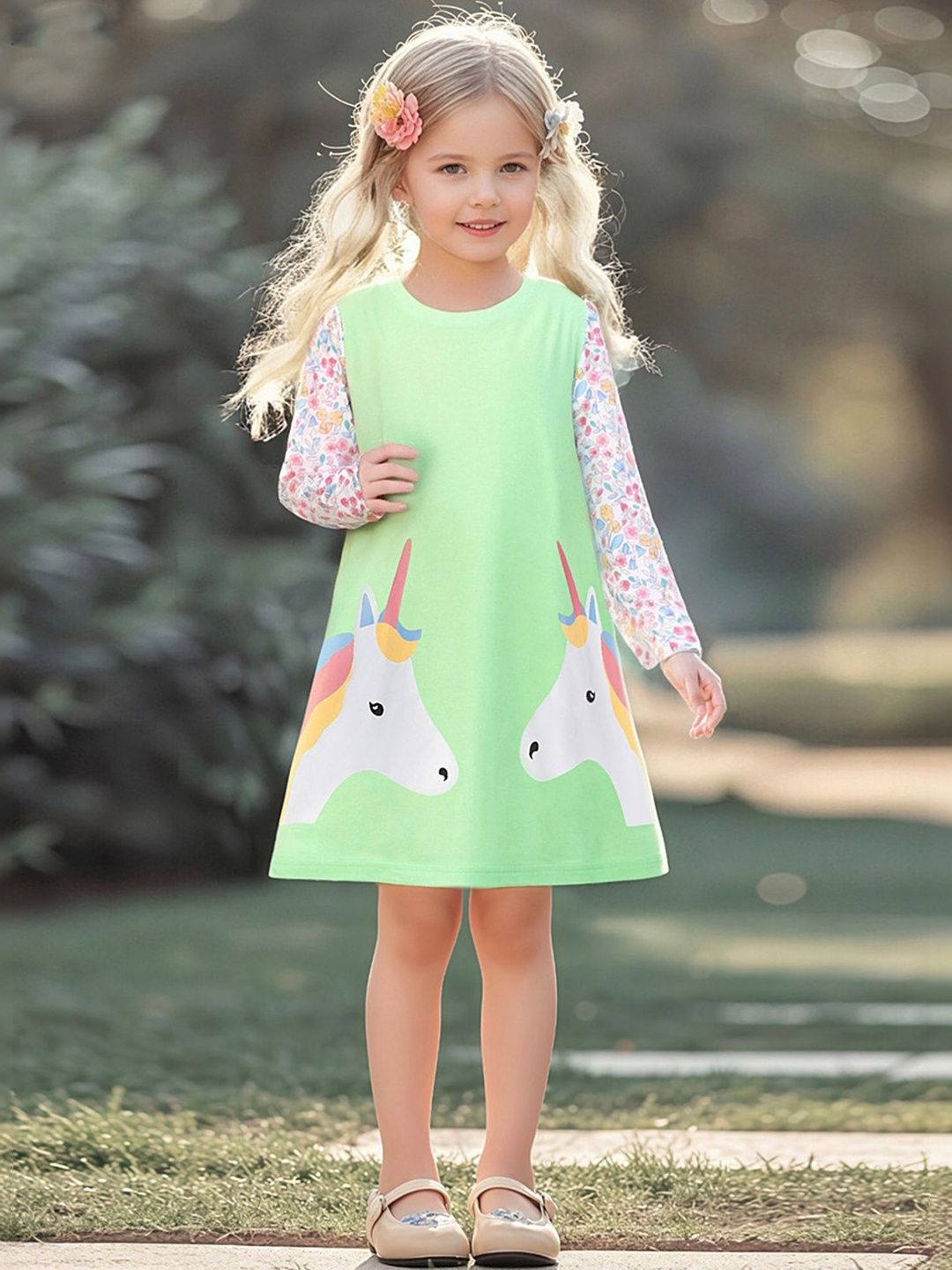 LULU & SKY Girls Printed Nightdress-image-36