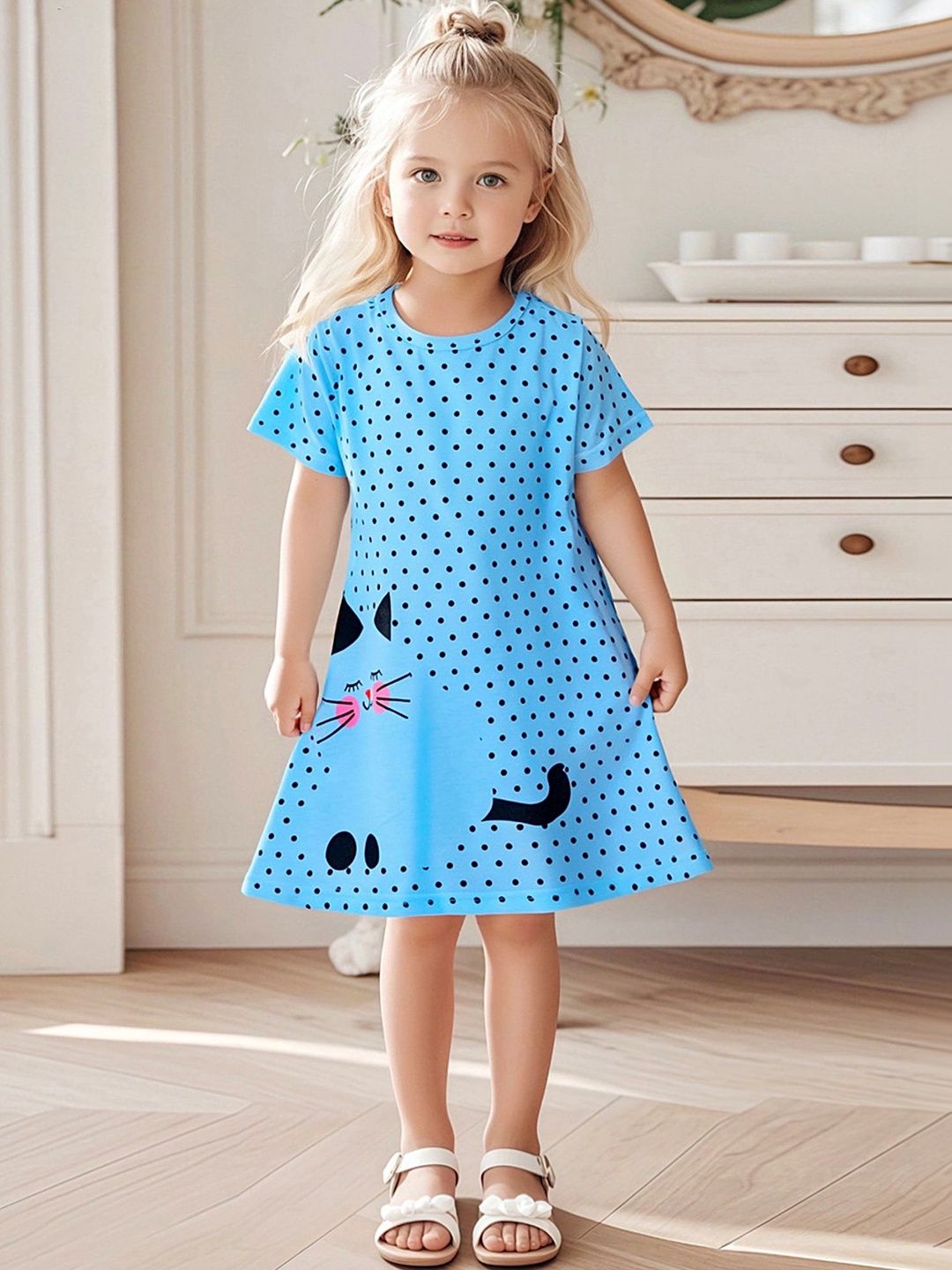 LULU & SKY Girls Printed Nightdress-image-24