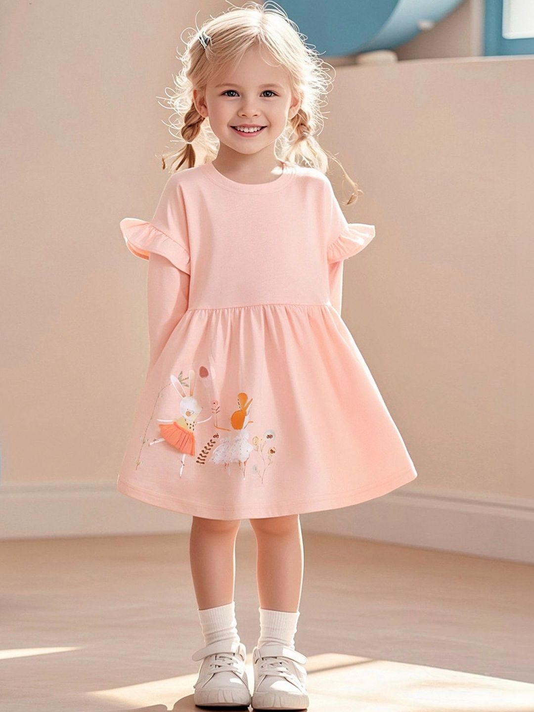LULU & SKY Girls Printed Nightdress-image-26