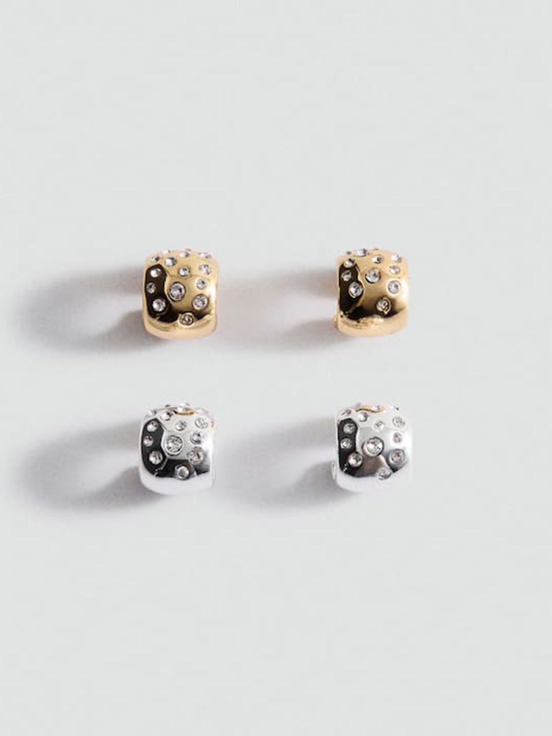 MANGO Set of 2 Contemporary Studs Earrings-picture-37