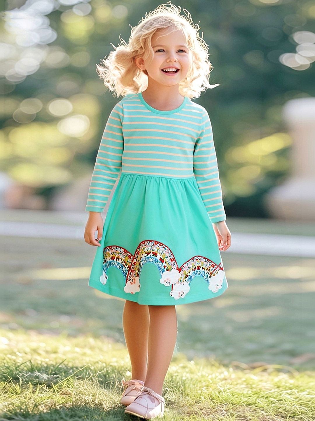LULU & SKY Girls Printed Nightdress-image-47