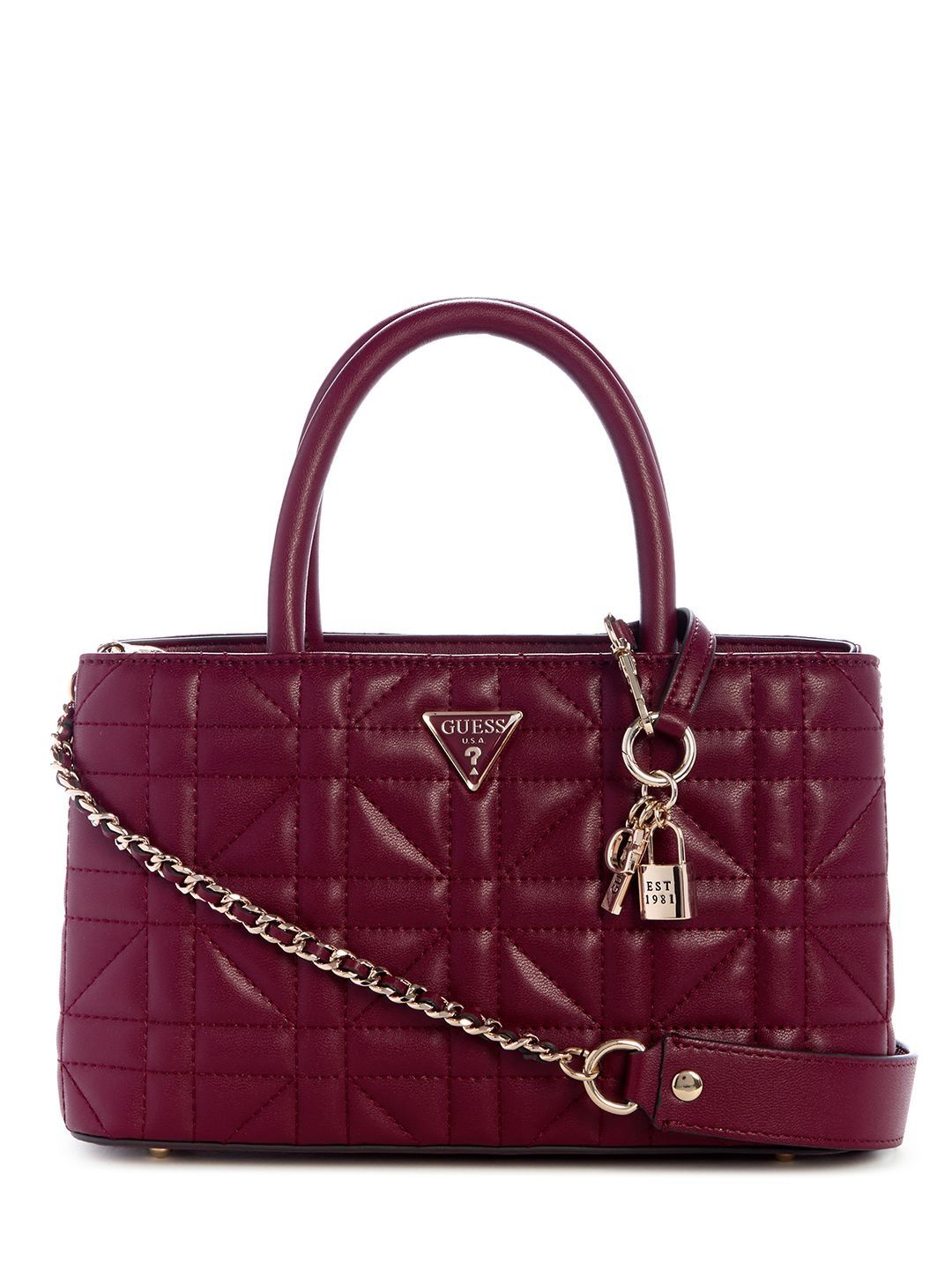 GUESS PU Structured Handheld Bag with Quilted-picture-44