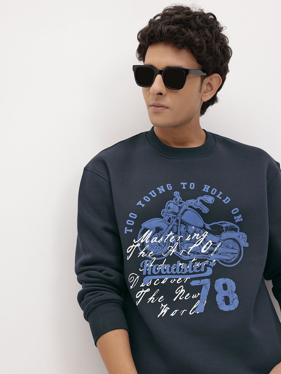 The Roadster Life Co. Graphic Printed Fleece Pullover-image-42