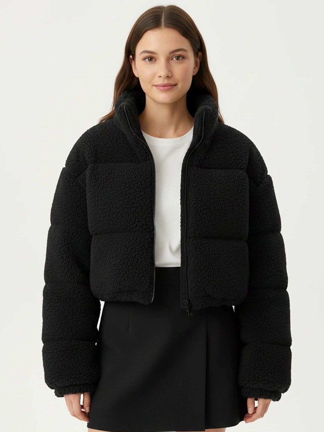 NOWI Women Lightweight Crop Puffer Jacket-image-18